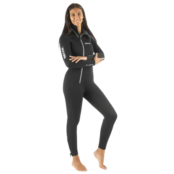 Combinaison de plongée monopièce avec cagoule femme Seac Club 5 mm
