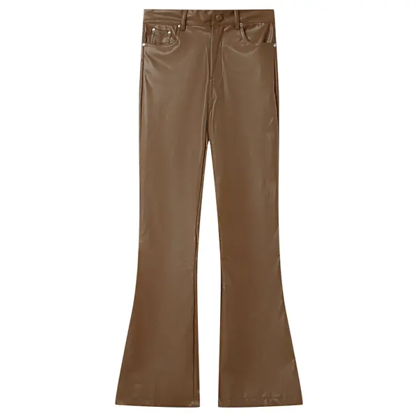Pantalon en simili cuir femme Sixth June Flare