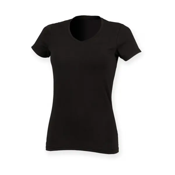 T-shirt col V femme Skinni Fit Feel Good