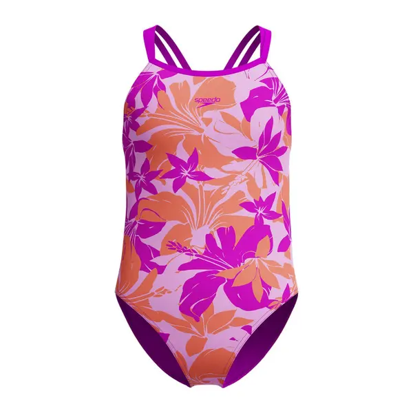 Maillot de bain 1 pièce imprimé double bretelles fille Speedo