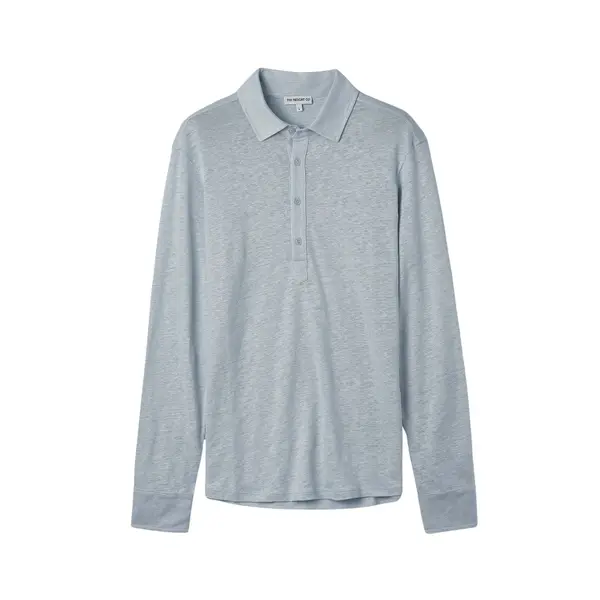 Polo manches longues en jersey de lin The Resort Co Popover