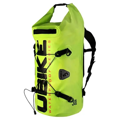 Sac modulable étanche Ubike Cylinder 30L Fluo