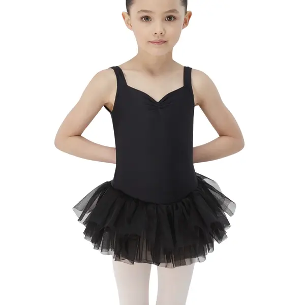 Robe de danse microfibre élasthanne fille Wear Moi Noisette