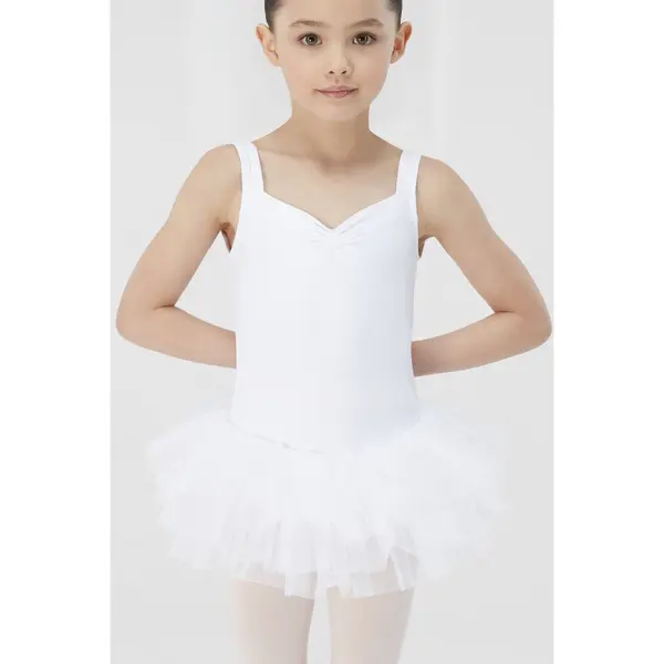 Robe de danse microfibre élasthanne fille Wear Moi Noisette