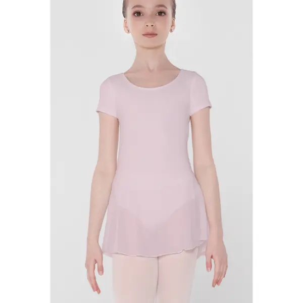 Tunique en coton et tulle élasthanne fille Wear Moi Adage