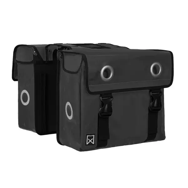 Sacoche porte-bagage double en toile enduite Willex 30 L