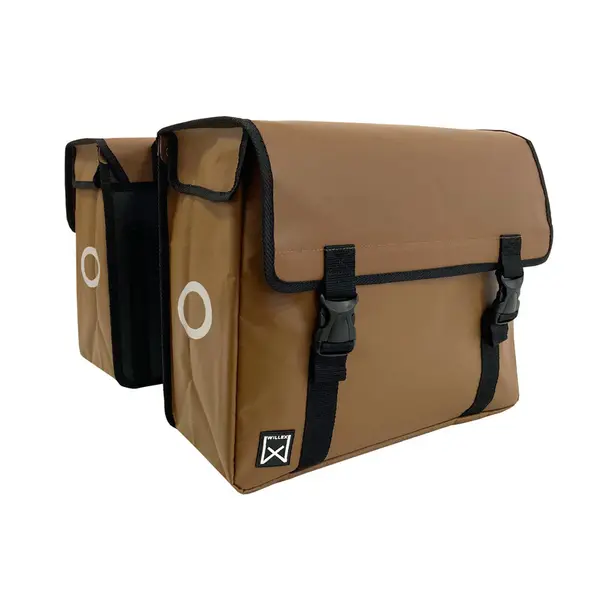 Sacoche porte-bagage double en toile endute Willex
