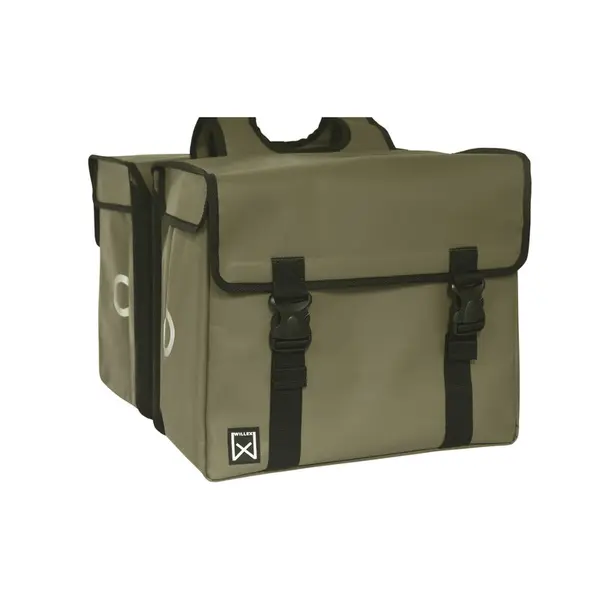Sacoche porte-bagage double en toile endute Willex