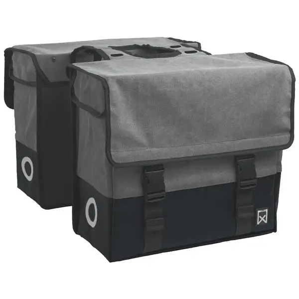 Sacoche porte-bagage double en toile enduite Willex 67 L