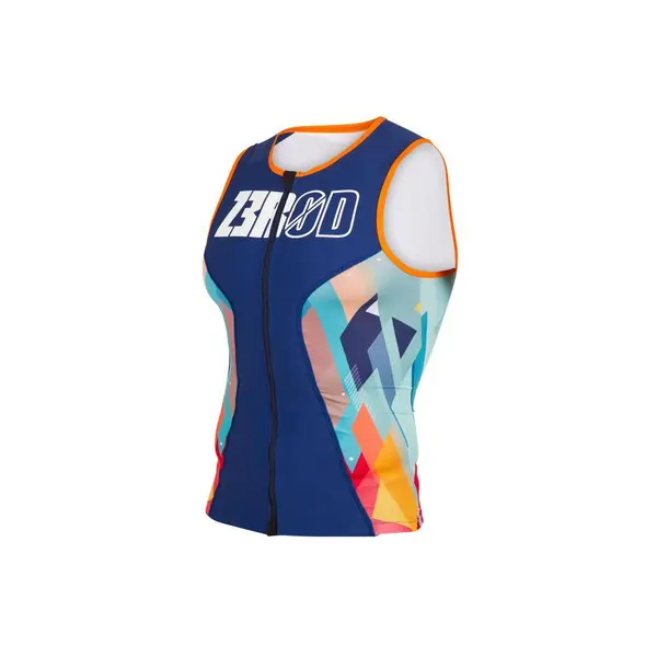 Maillot de triathlon sans manches Z3R0D Racer Kubik Block