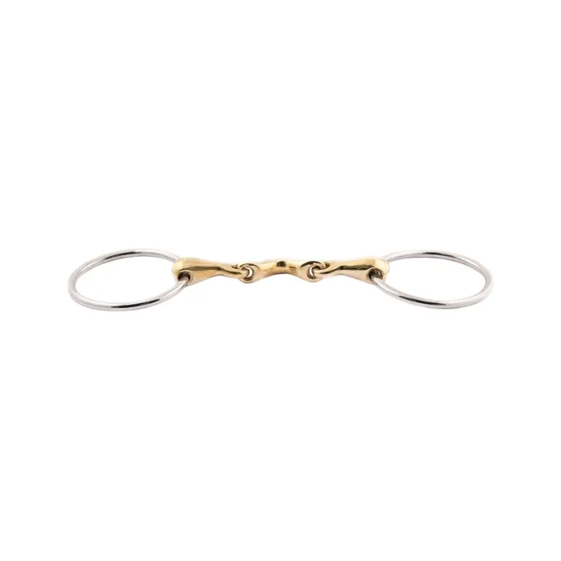 Double Jointed Bit for Horse with Tongue Passage Jump'In