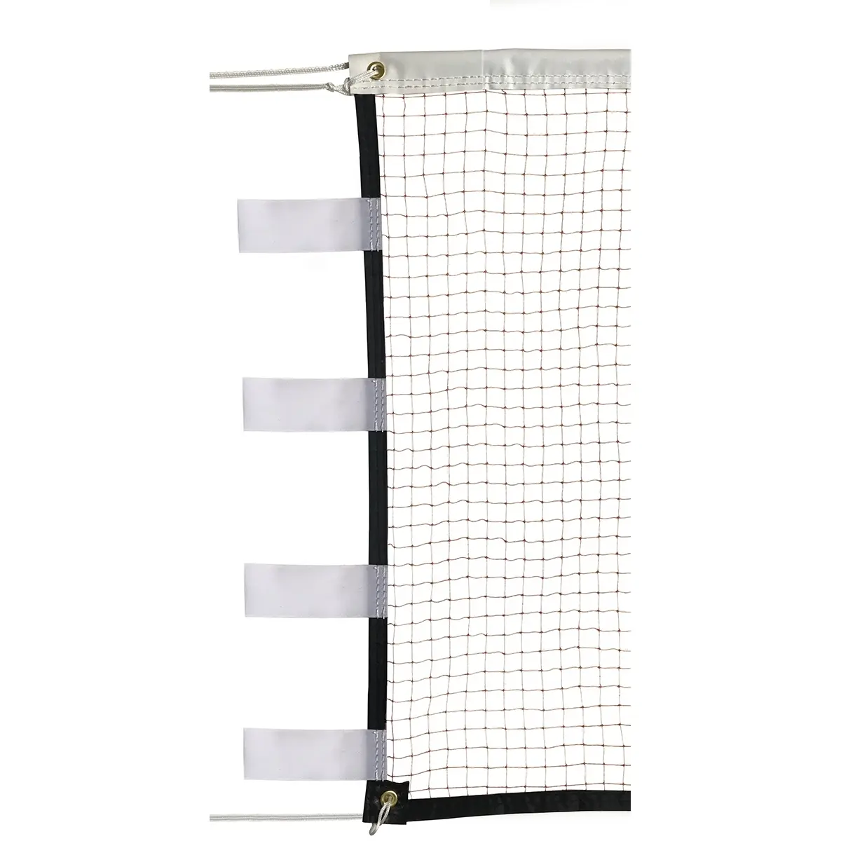 Badmintonwettkampfnetz mit Klettverschluss, Maschenweite 19mm, 1.6mm Emdé