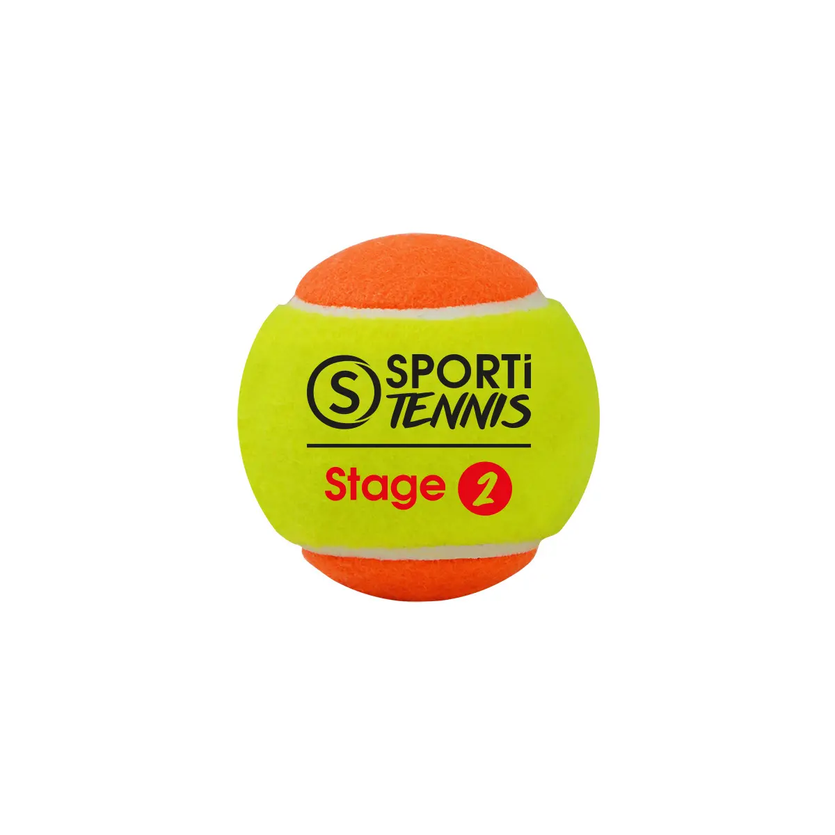 Beutel mit 3 Tennisbällen Stage 2 Sporti