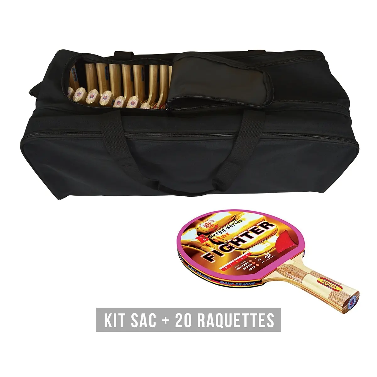 Schneeschuh-Set (Tasche + 20 Schneeschuhe) Sporti Fighter