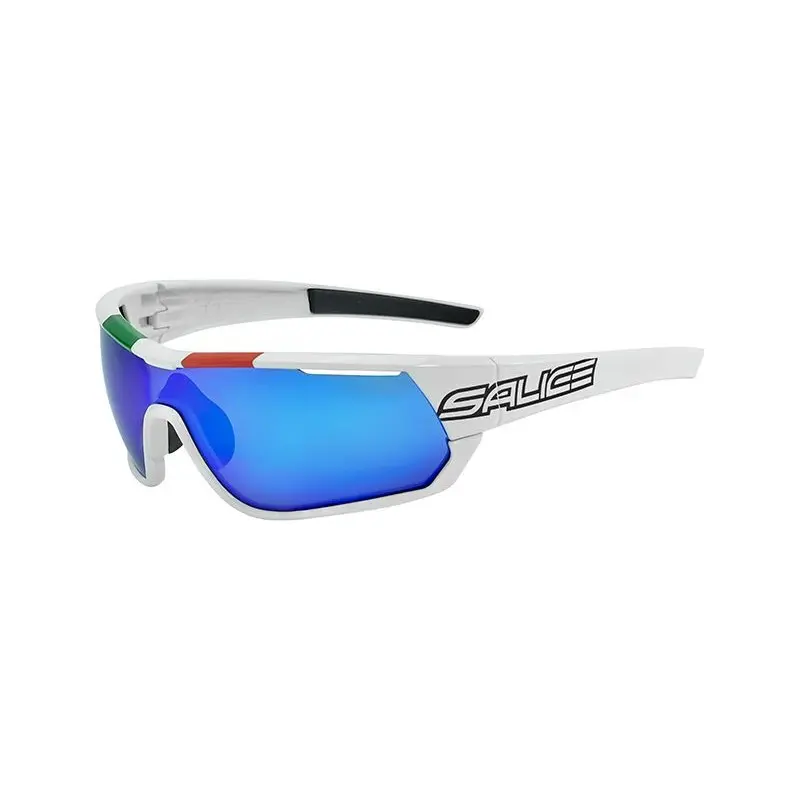 Salice 016 ITA RWX BIANCO/RW BLU Occhiali da Sole Bianchi per Uomo