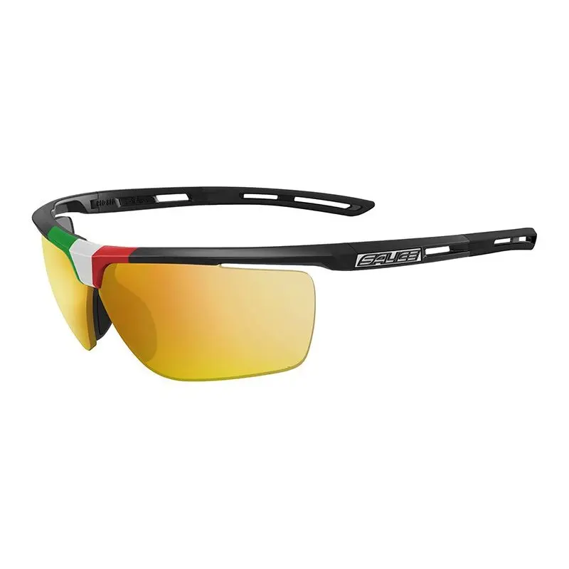 Salice 019 ITA NERO/RW GIALLO Occhiali da Sole Neri per Uomo