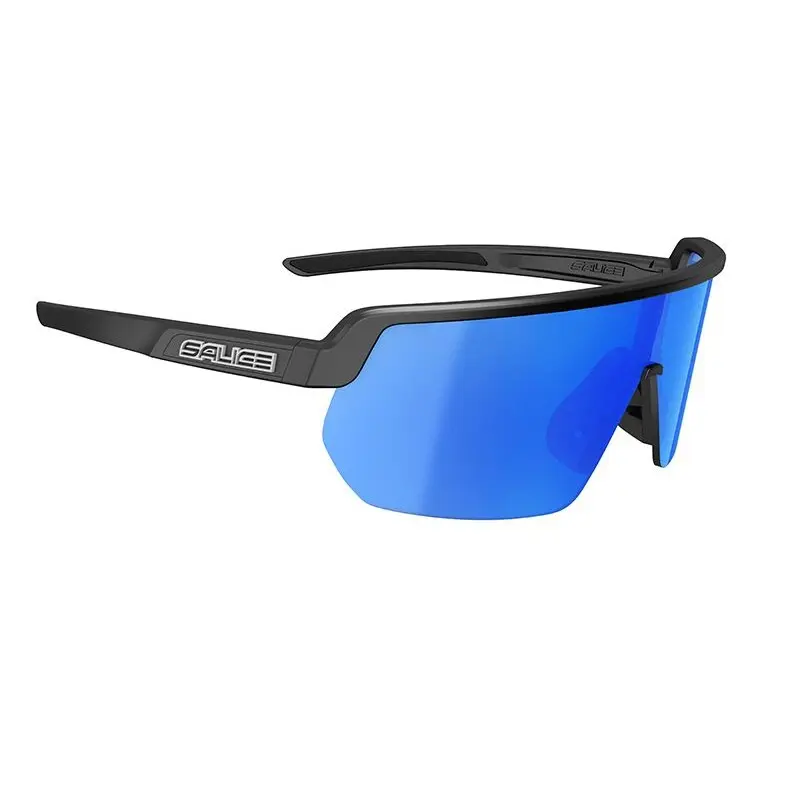 Salice 023 RWX NERO/RW BLU Occhiali da Sole Neri per Uomo