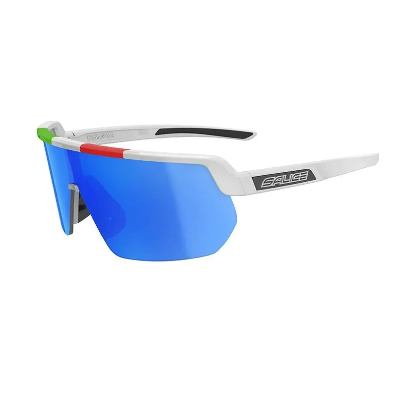 Salice 023 ITA RWX BIANCO/RW BLU Occhiali da Sole Bianchi per Uomo