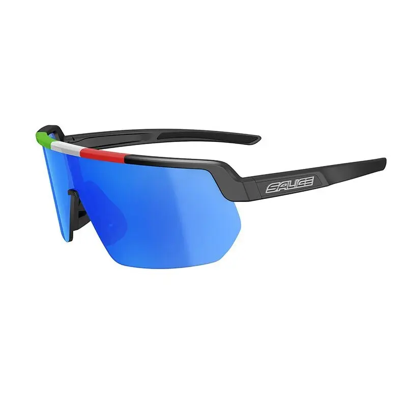 Salice 023 ITA NERO/RW BLU Occhiali da Sole Bianchi per Uomo
