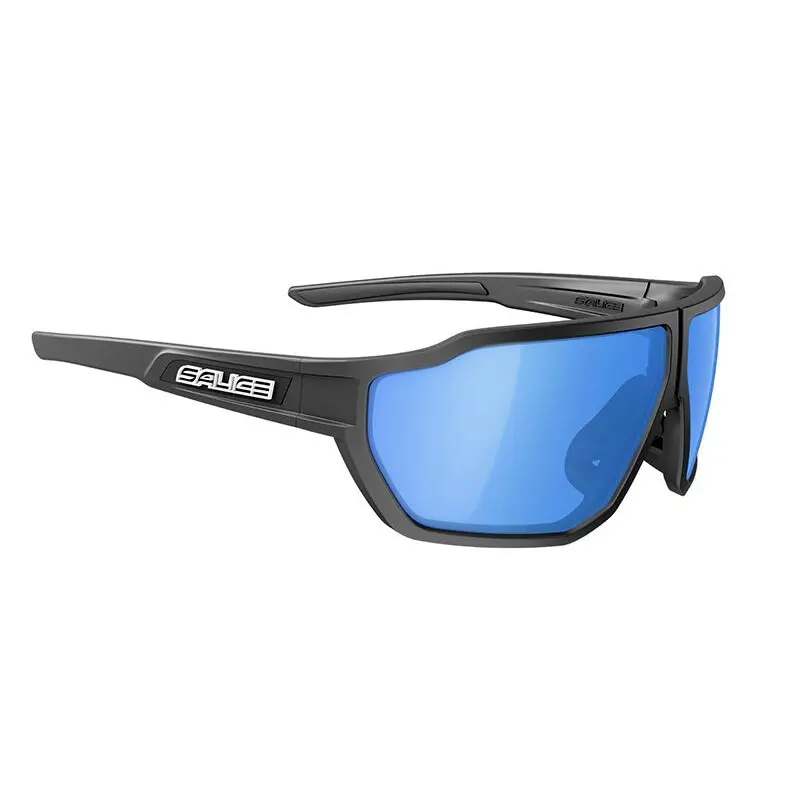 Salice 024 RW NERO/RW BLU Occhiali da Sole Neri per Uomo