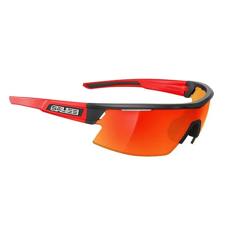 Salice 025 RWX NERO/RW ROSSO Occhiali da Sole Neri per Uomo