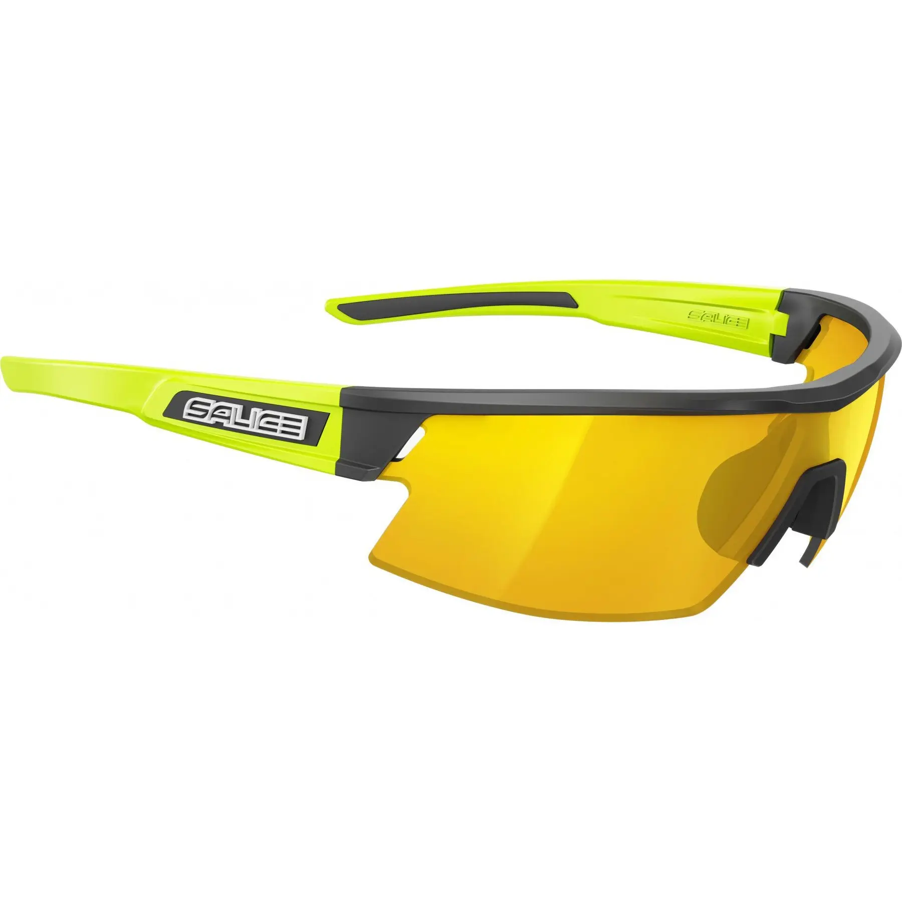 Salice 025 RWX NERO/RW GIALLO Occhiali da Sole Neri per Uomo