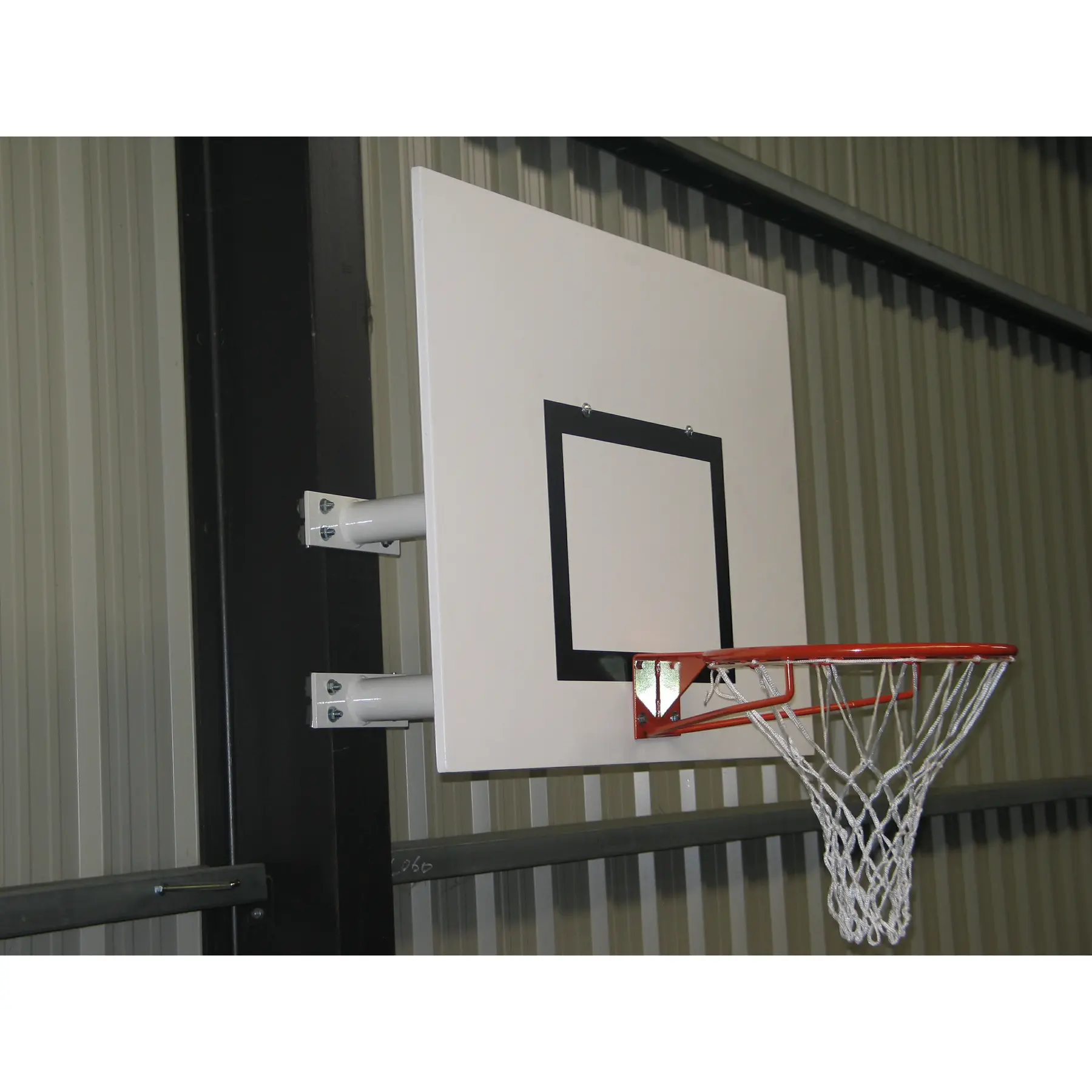 Wand-Basketballkorb mit fester Höhe rechteckig Sporti