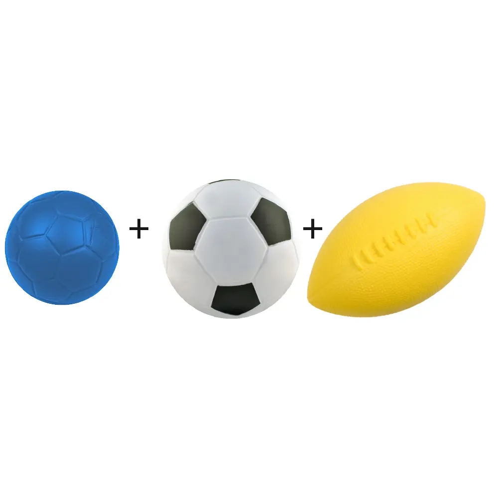 Sporti Frankrijk dynamische schuimbal pakket (x3)