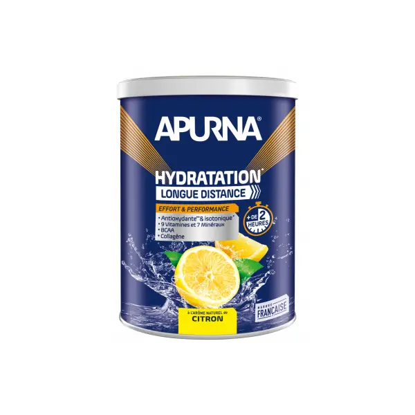 Bebida isotónica de limón y cítricos para largas distancias Apurna