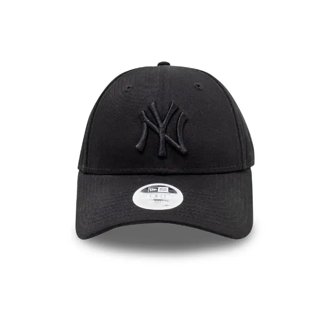 New Era Donna Nero Cappellino Baseball Mlb New York Yankees