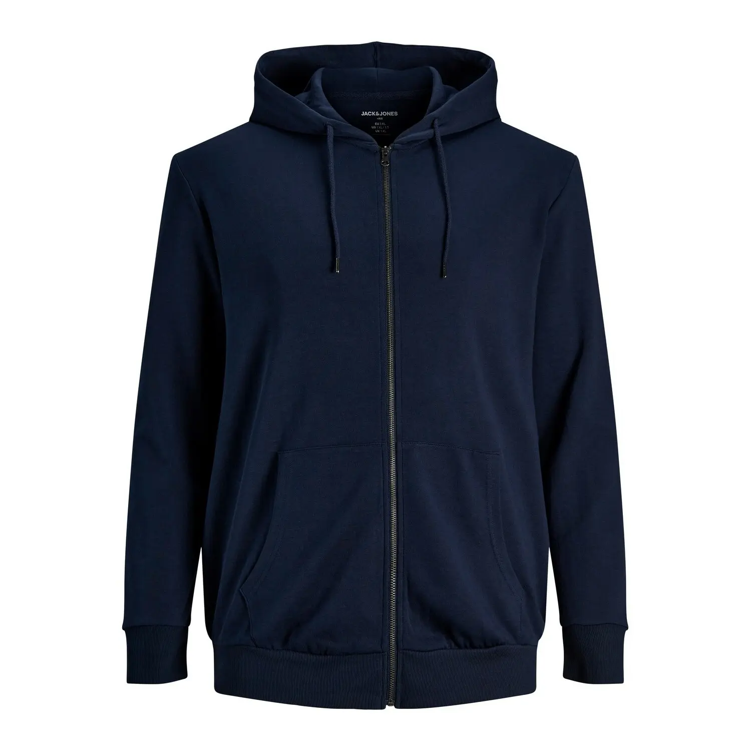 Felpa grande con cappuccio e zip Jack & Jones Basic Bleu