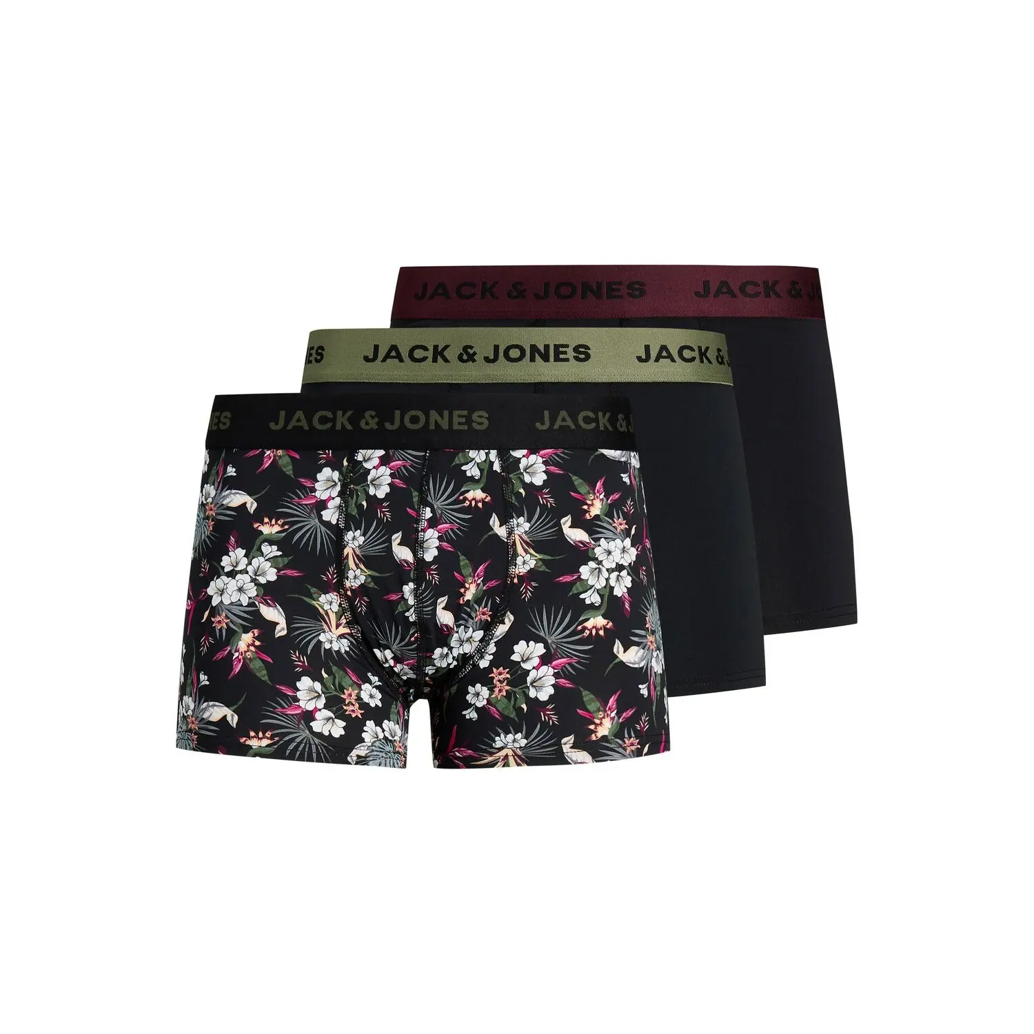 Boxershorts Jack & Jones Flower Microfiber (x3)
