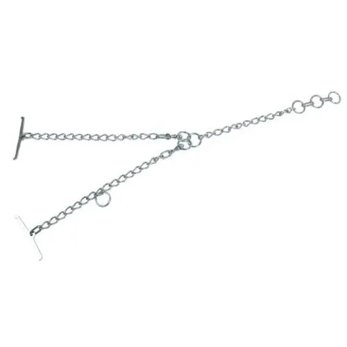 Zinc-plated single chain carabiner Kerbl