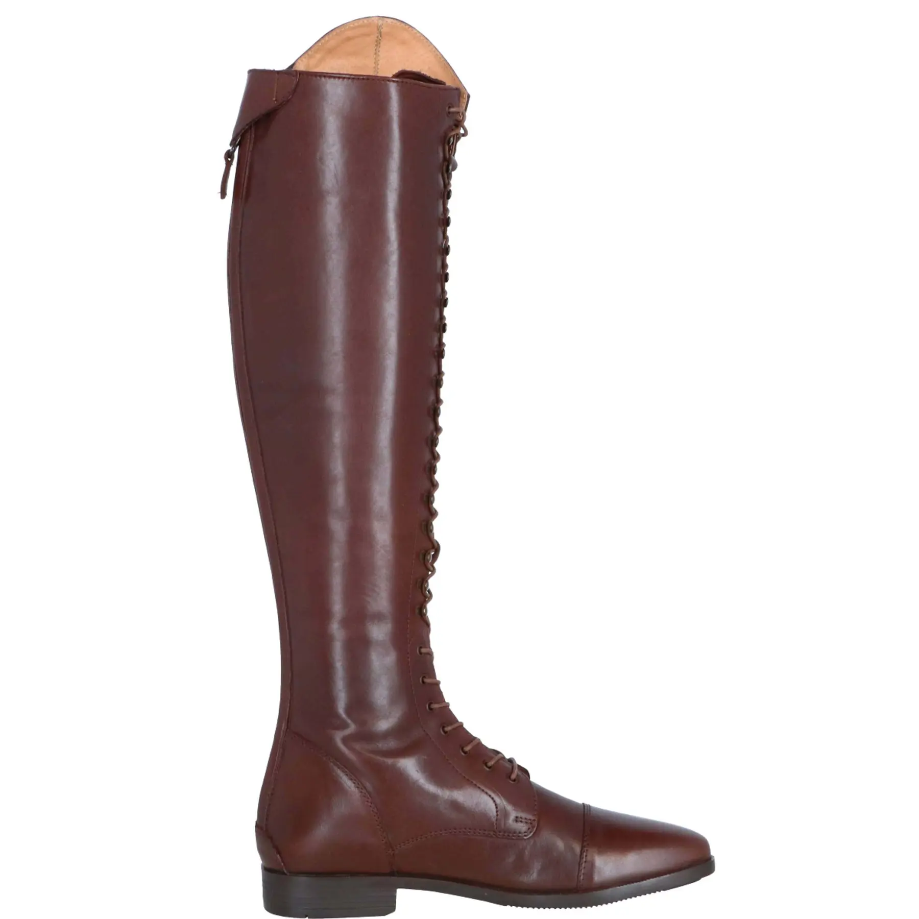 Women's Leather Long Riding Boots HKM Elegant Lace