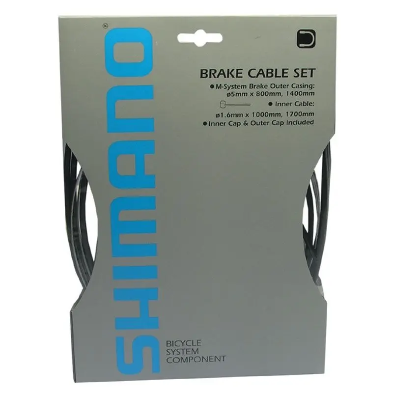 Bremszug- und Mantelset für Vorder- und Hinterrad Shimano