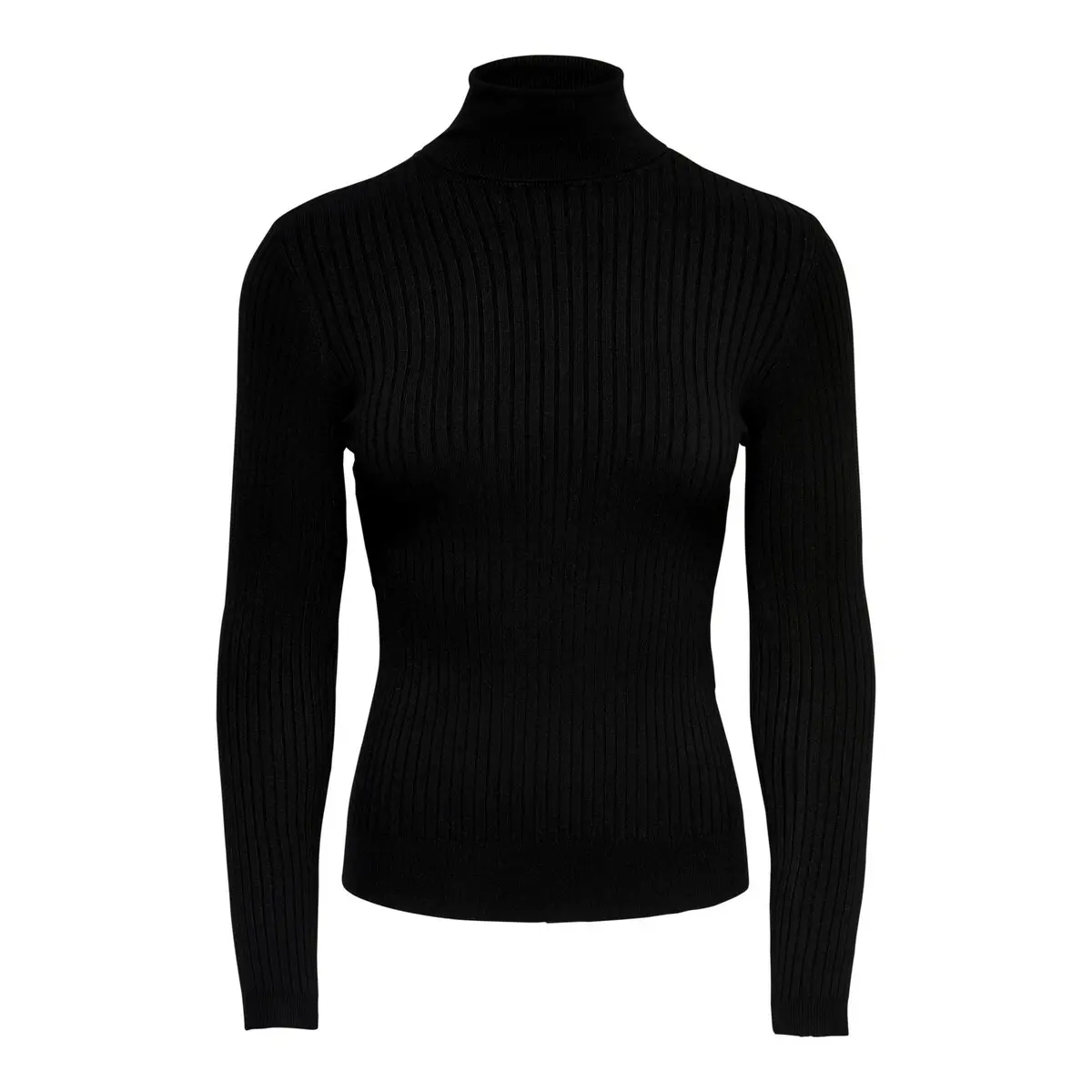 Only Damen Schwarz -Rollkragenpullover Karol