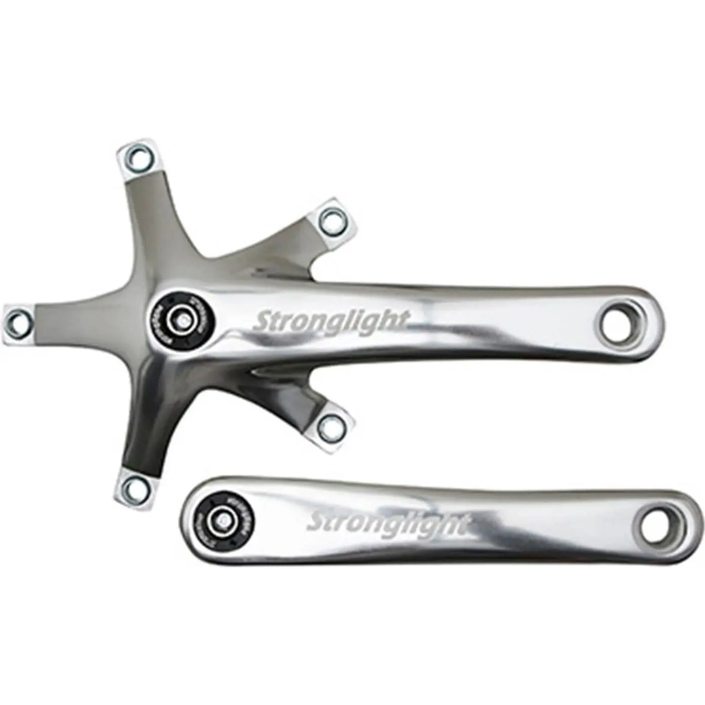 Linke + rechte Kurbel für Tablett Stronglight Track 2000 Piste - Fixie 170 mm