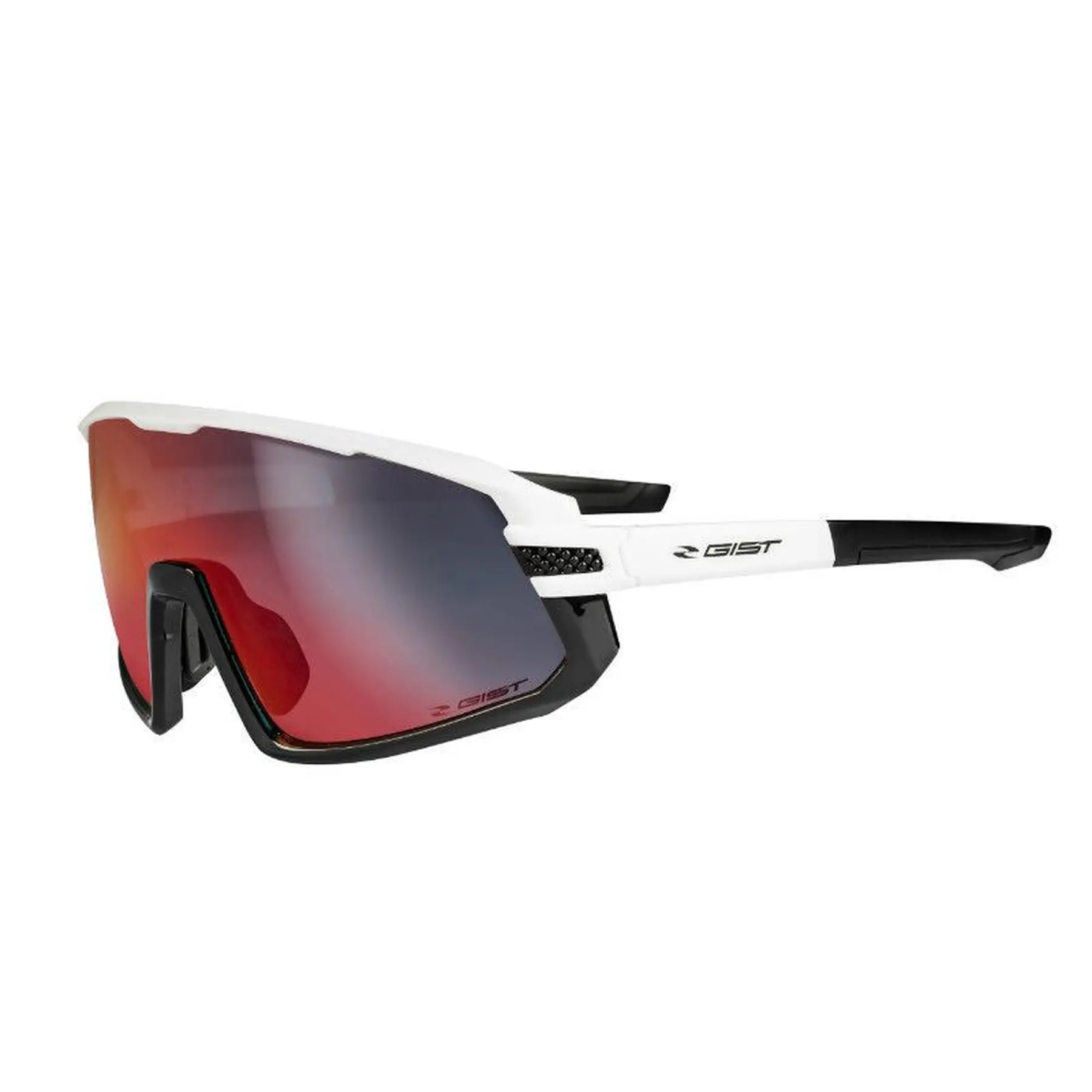 Fahrradbrille mit 3 austauschbaren Gläsern - 100% uv-, uva- und uvb-Schutz, optimale Sicht, extrem griffig, sehr widerstandsfähig Gist Next