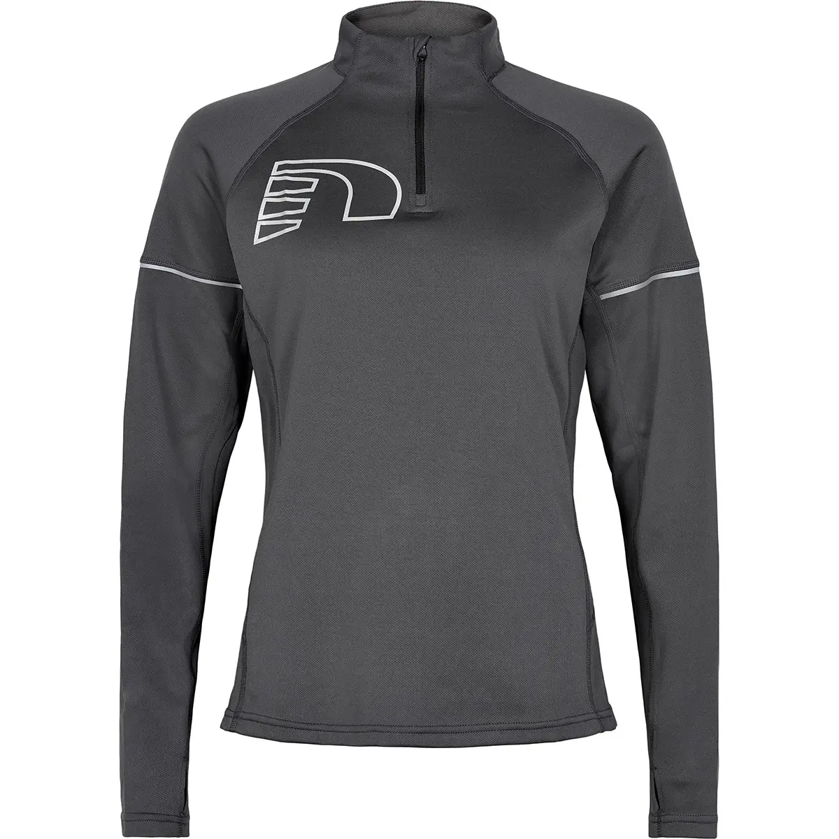 Sweatshirt woman Newline core zip neck