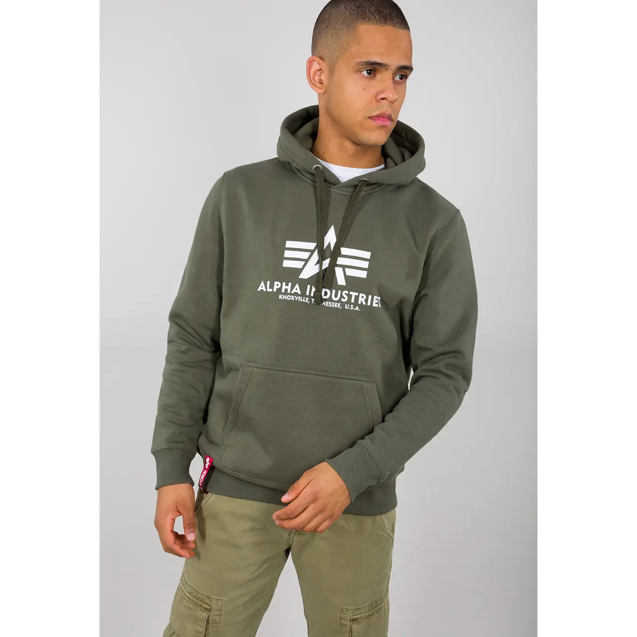 Felpa con cappuccio Alpha Industries Basic