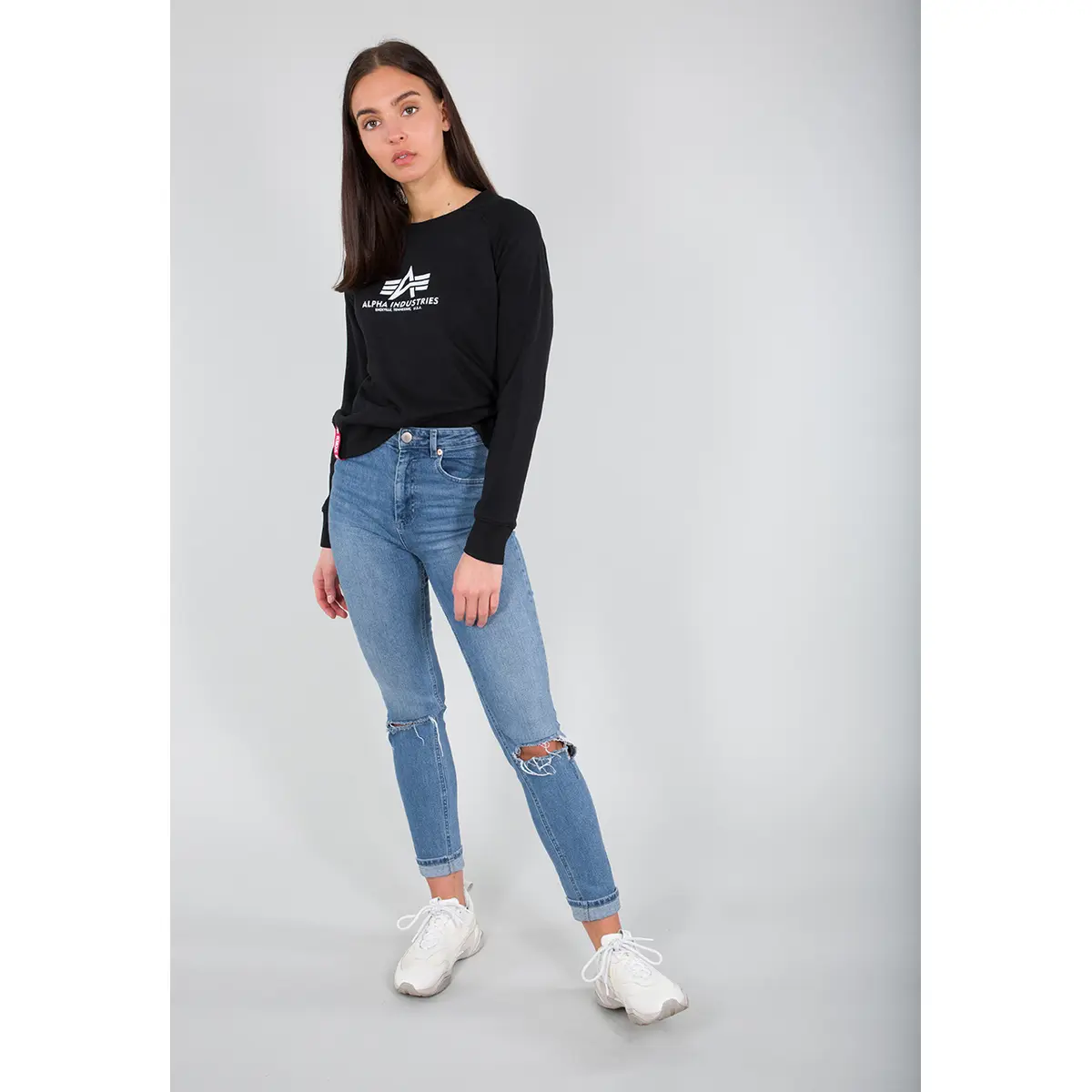 Felpa donna Alpha Industries New Basic