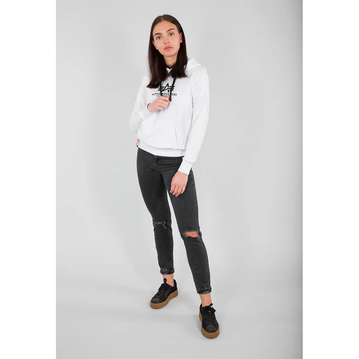 Felpa con cappuccio da donna Alpha Industries New Basic