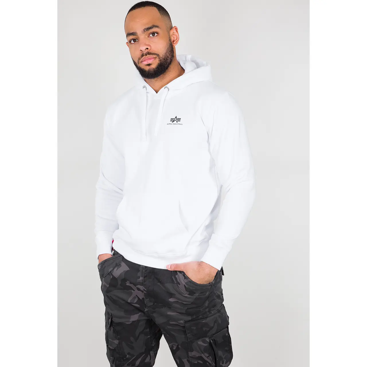 Felpa con cappuccio Alpha Industries Basic Small Logo