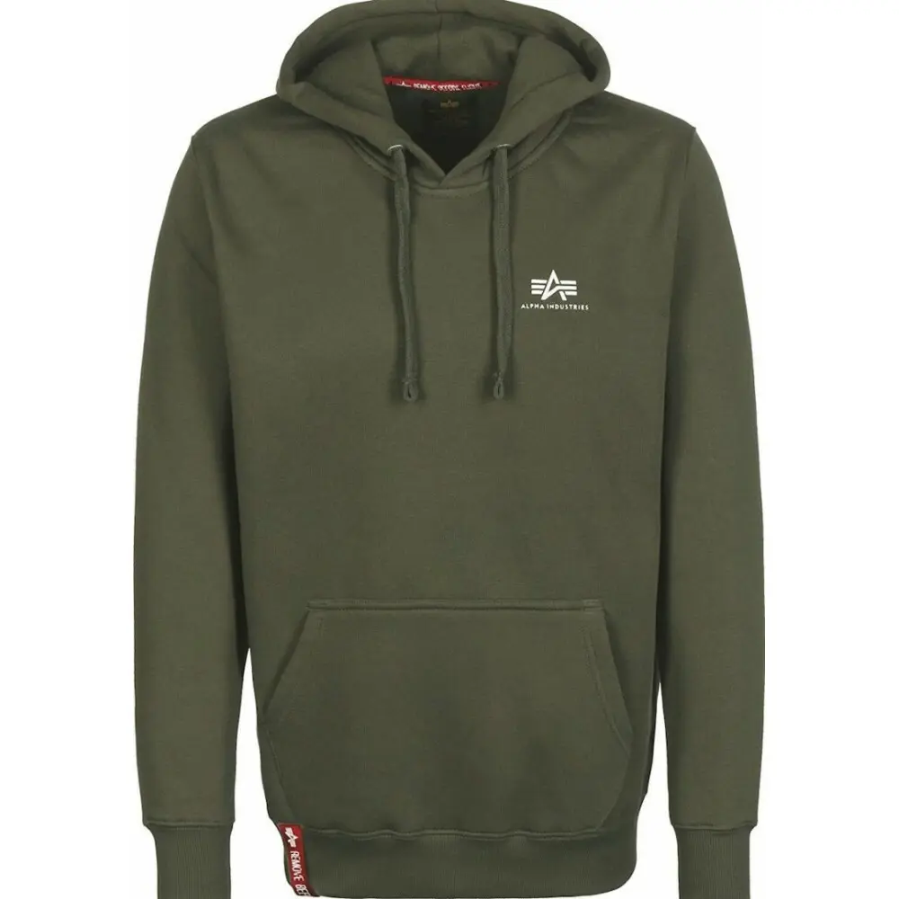 Felpa con cappuccio Alpha Industries Basic Small Logo