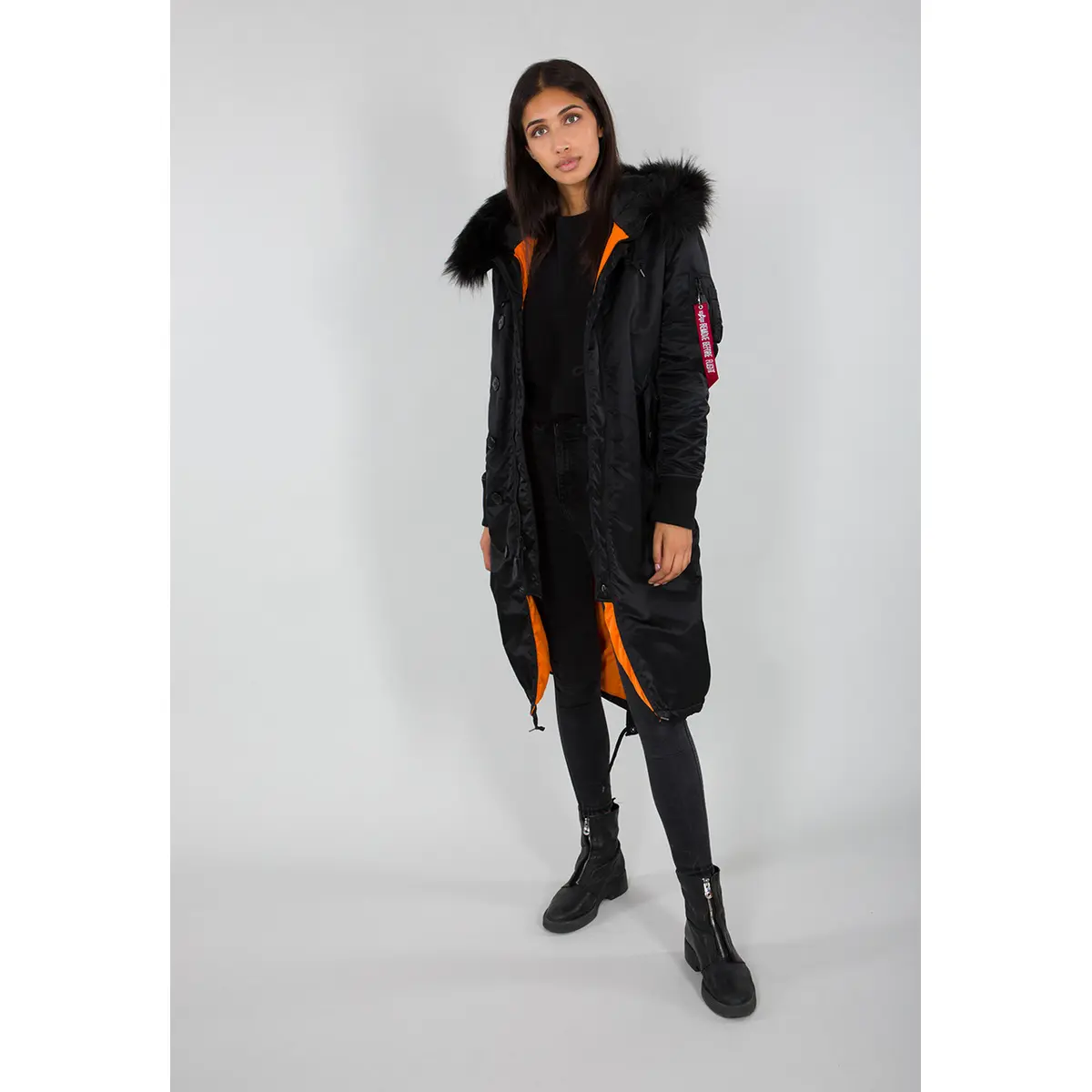 Parka Damen Alpha Industries Long Fishtail