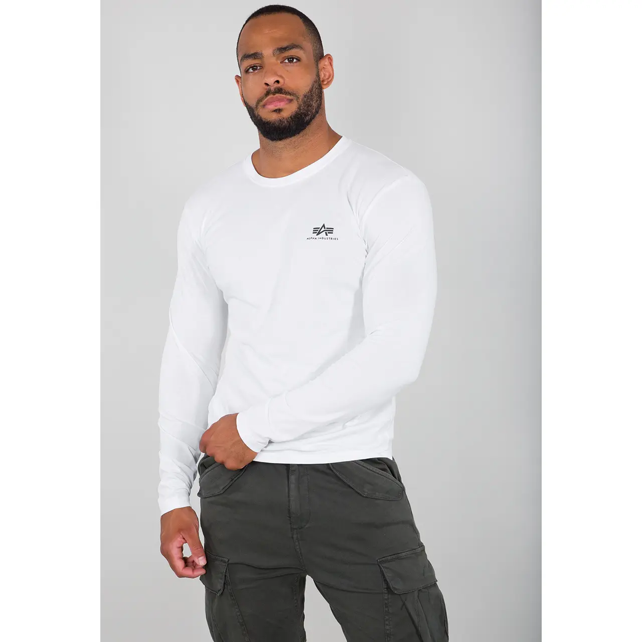 Langarmshirt Alpha Industries Basic Small Logo