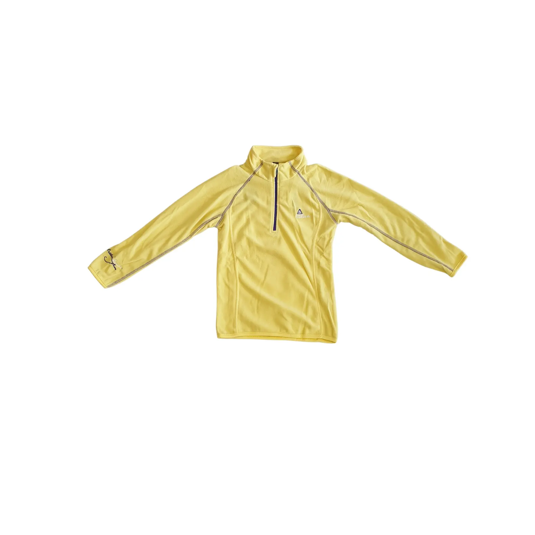 Felpa bambina con mezza zip in micropile Peak Mountain Gafine