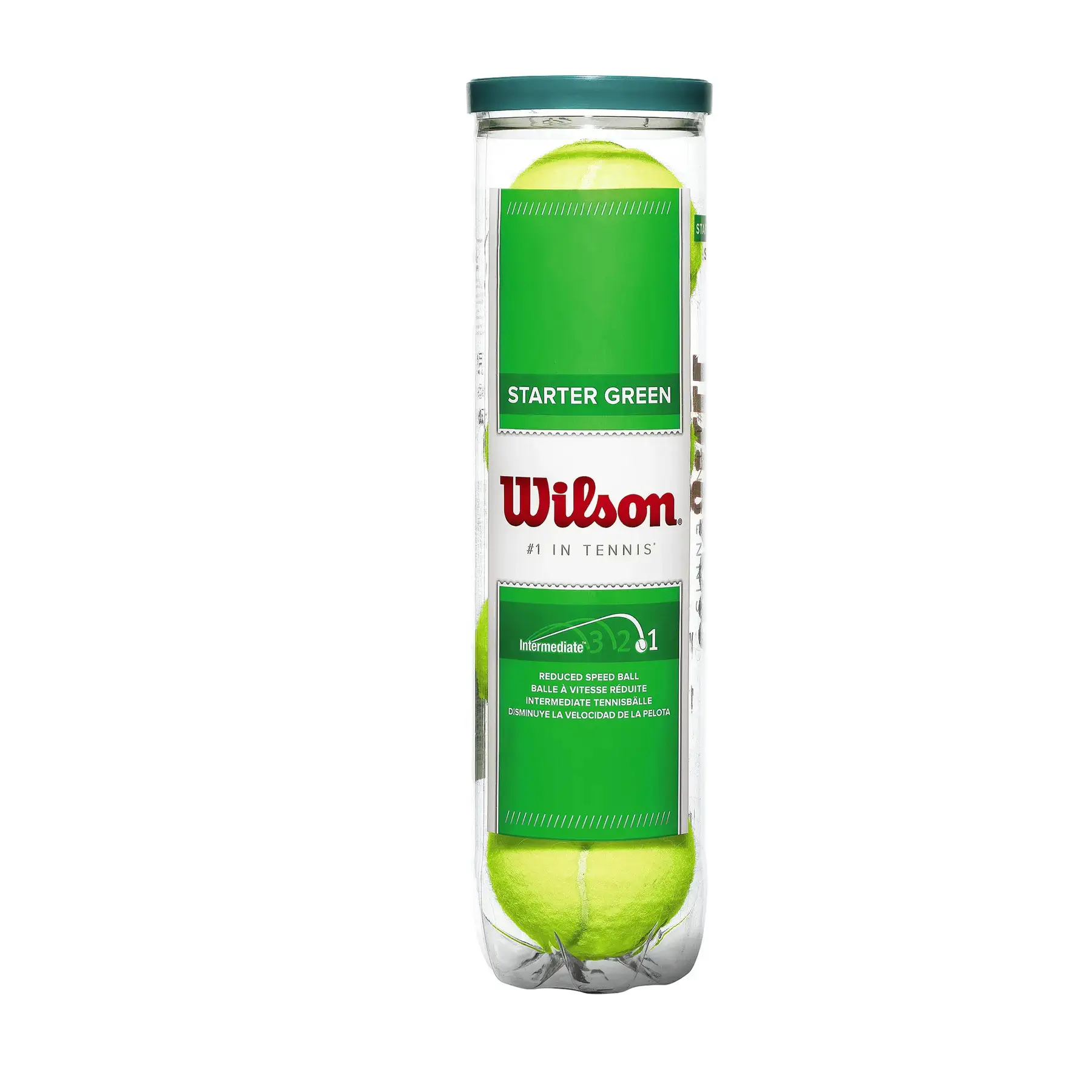 Tube mit 4 Tennisbällen Wilson Starter Play