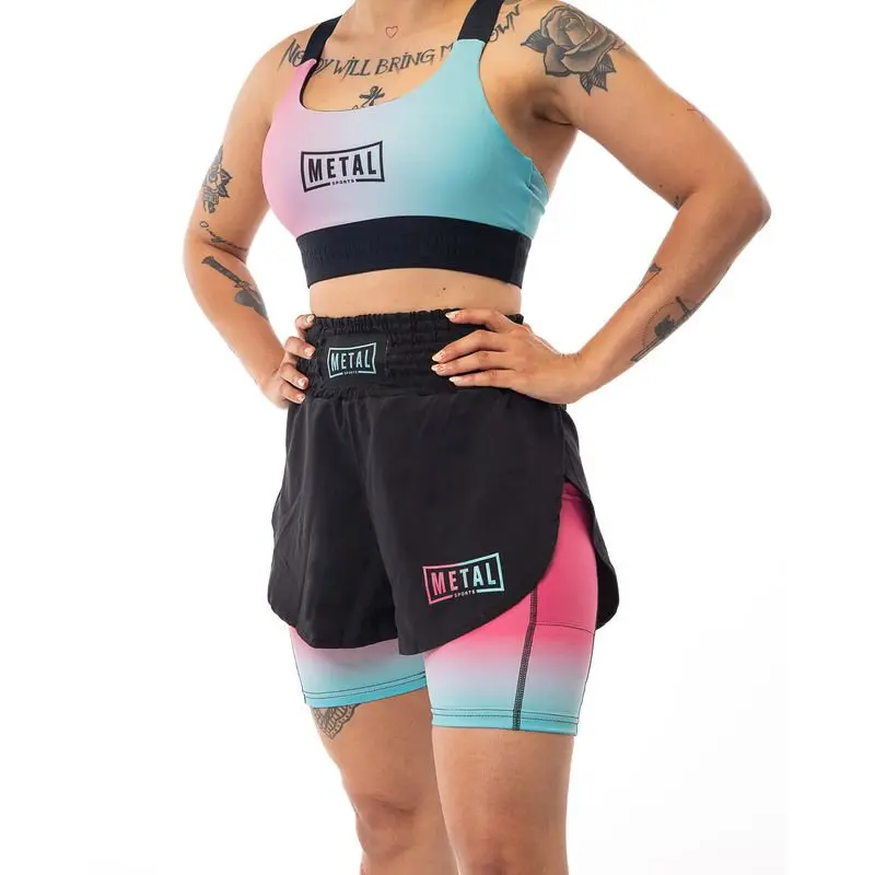 Short 2 in 1 donna Metal Boxe Miami Vice
