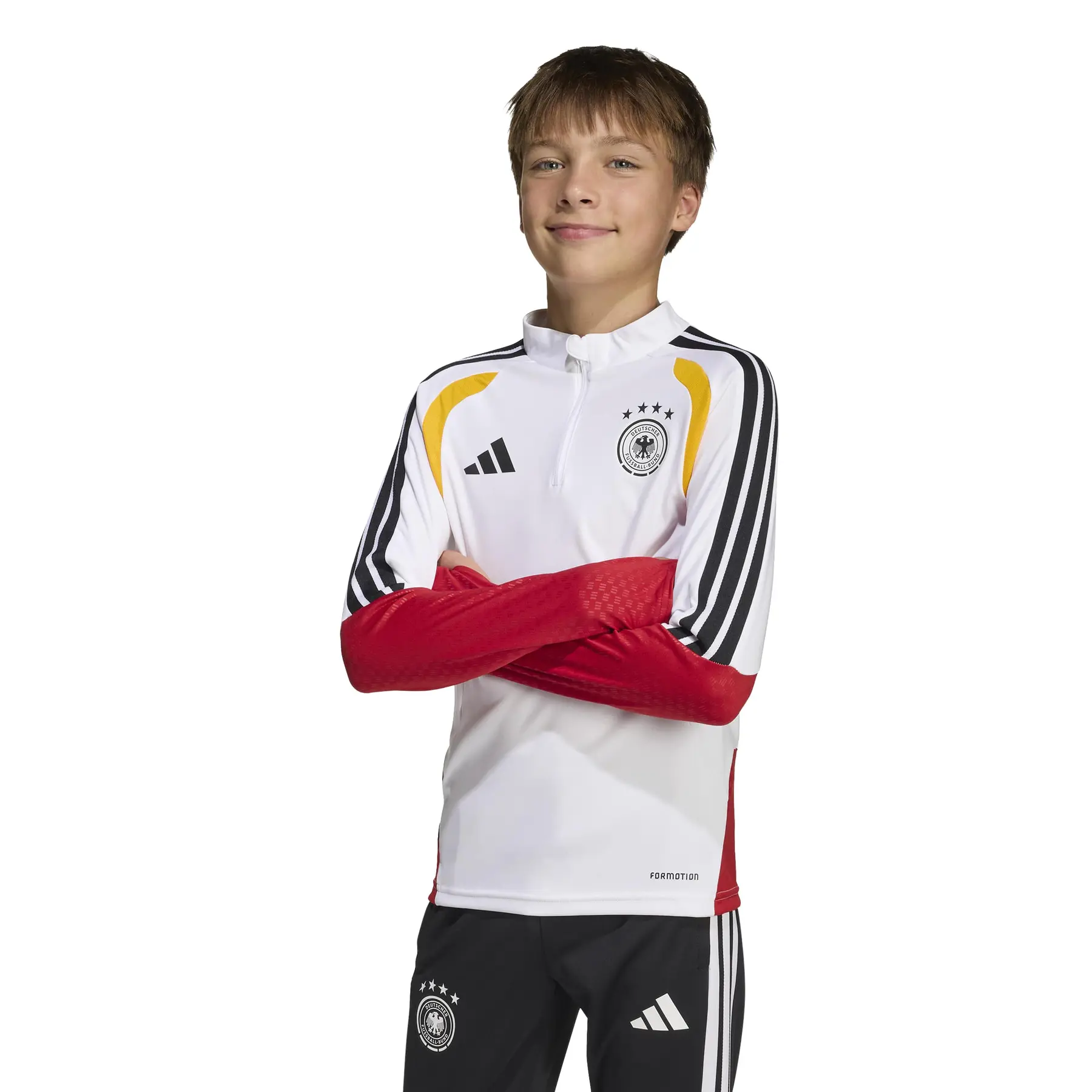 Trainingsoberteil für Kinder Deutschland Tiro Coupe du Monde 2026 - Farbe: Blanc